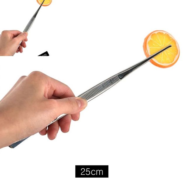 슬림한 집게 요리용 핀셋 25cm 음식집게 과자집게 음식핀셋 라면집게