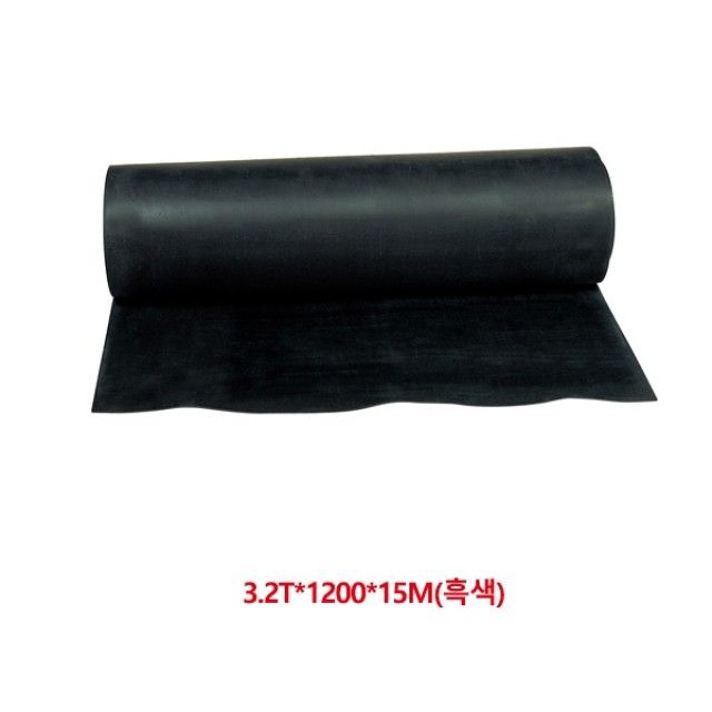 스마토 일반고무판 3.2Tx1200x15M(흑색) - 작업대 바닥 보호 매트