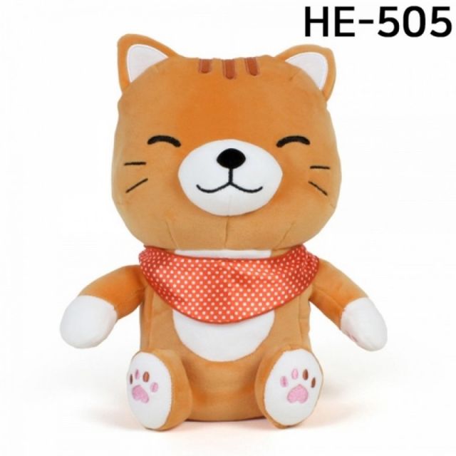 고양이 패턴 드라이버 손잡이 커버 오렌지 색상