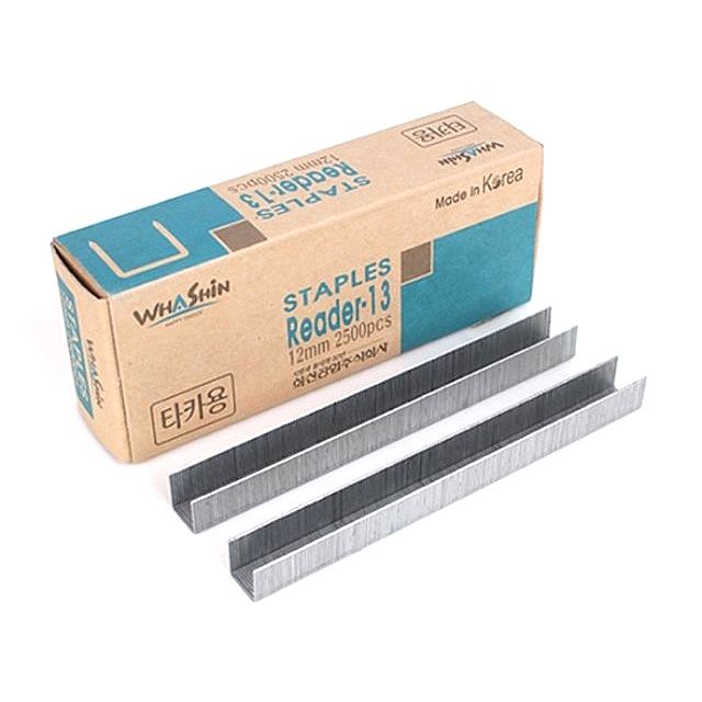 ㄷ형 타카핀 12mm - 2500pcs 손타카 핸드타카용 목재용