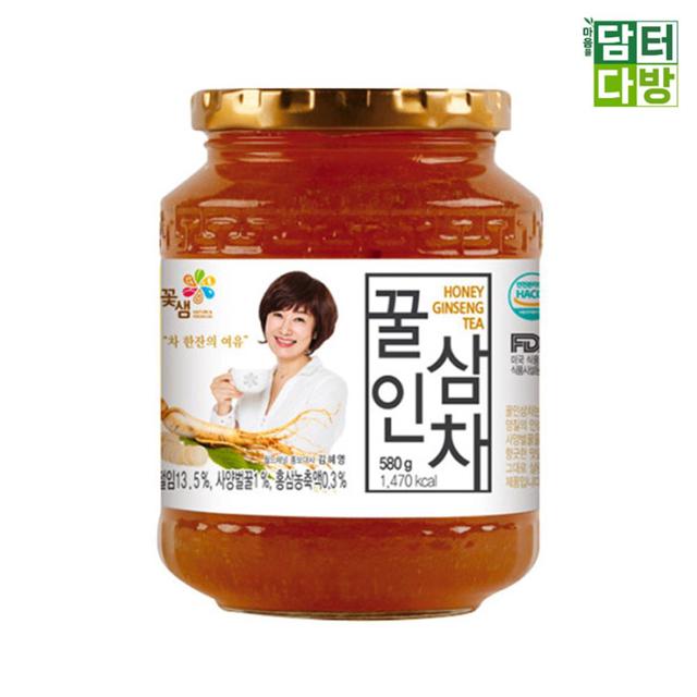 꽃샘 꿀인삼차 580g