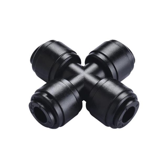 검정색 십자형 피팅 워터 정수기 물배관 공압 8mm 공구상가 게이지