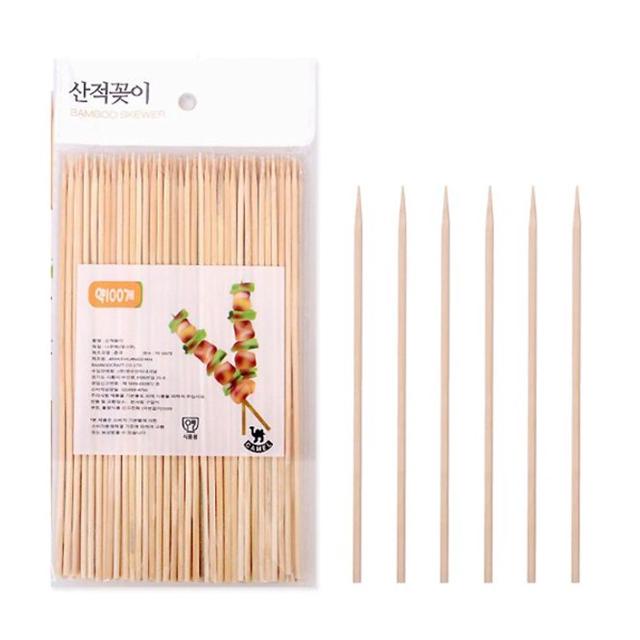 영수 대나무 산적꼬지 18cm 100p 꼬치 요리 용품