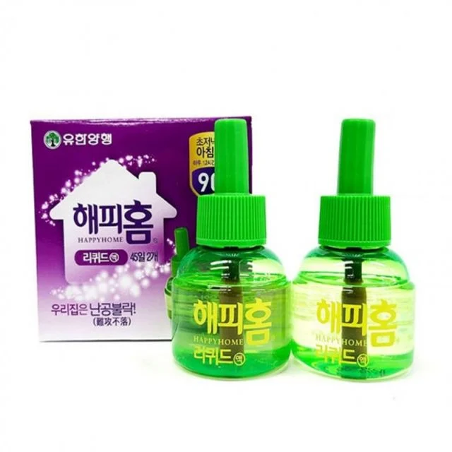 모기약 리필액 45일 2개 리퀴드 훈증기 살충제 해피홈
