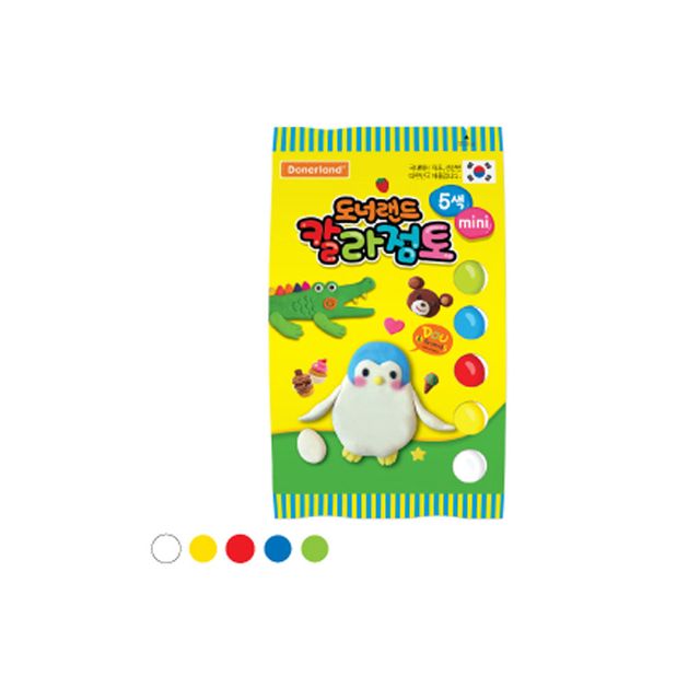 칼라점토 5색 (비닐팩)