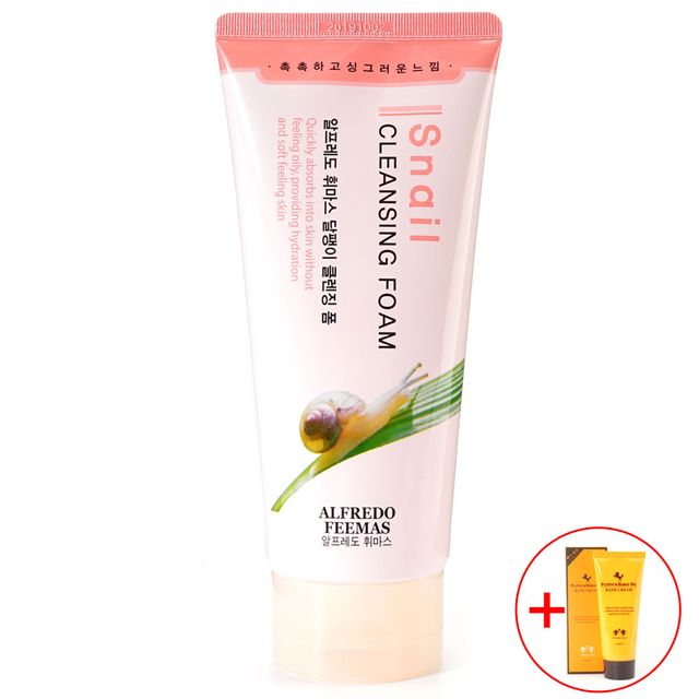 스네일 추출물 얼굴세안 촉촉 클렌징폼 180ml