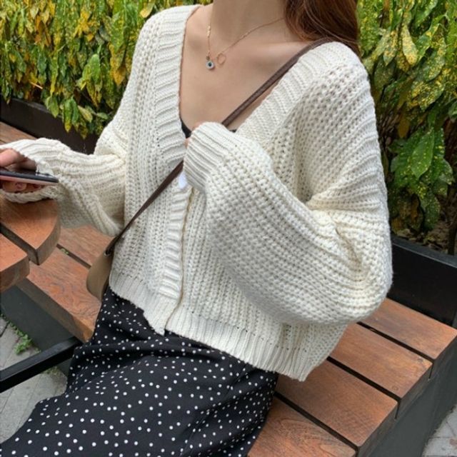 하찌 여리핏 짜임 DHH 가디건 3컬러 D56