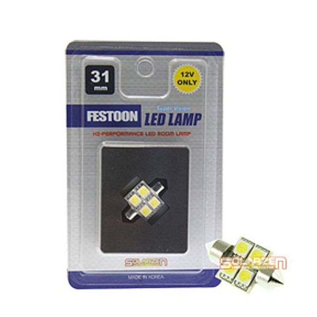 FESTOON 5450 31mm 4LED 자동차 실내등 - 밝은 LED 조명