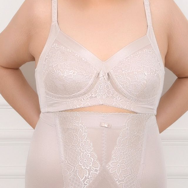 40대 여성 노와이어 빅사이즈 브라 B컵 3단 후크