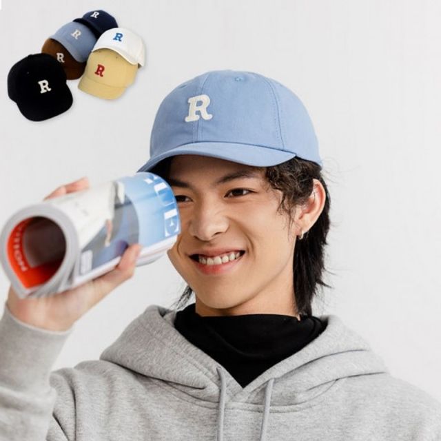 볼캡 모자 귀여운 캐주얼 남자 포인트 짧은 영문 숏챙