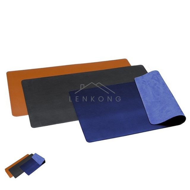 가죽데스크매트 책상매트 멀티데스크패드 소 검정 가로650x세로380mm