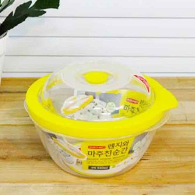 밀폐용기 원형 930ml 스팀찜기 감자찜기 생선찜기 전자레인지뚜껑