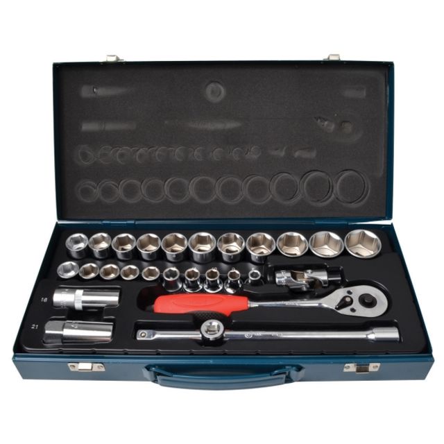 소켓렌치 세트 1/2인치 27PCS J-SWS-27S - 종합 기계 정비 키트