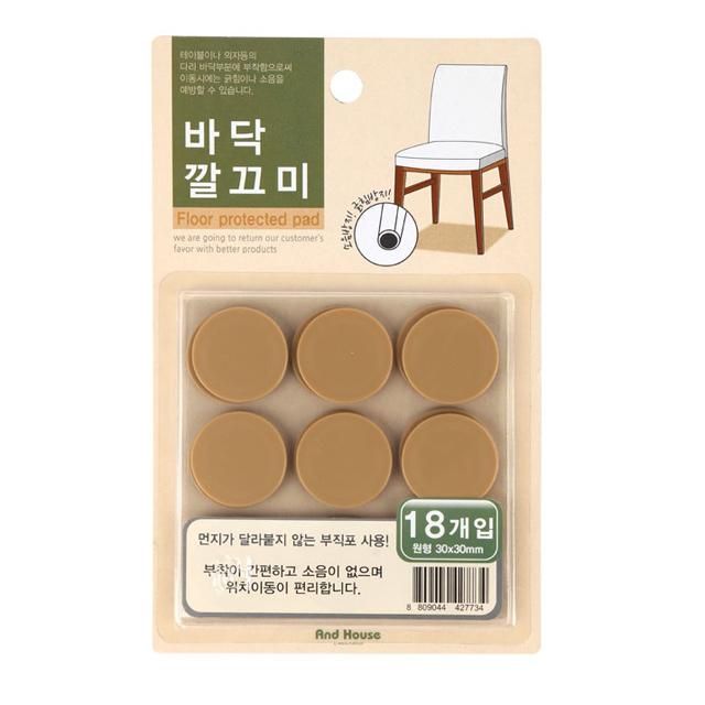 깔끄미 원형바닥보호대 중형18p 30 W