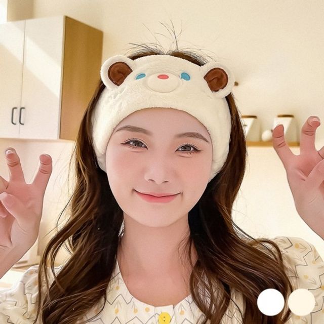 밴드 세안 극세사 URD380 곰돌이