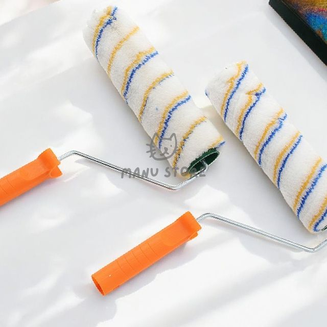 벽롤러 벽지페인트롤러 페인트 롤러 2p세트 25cm 오렌지