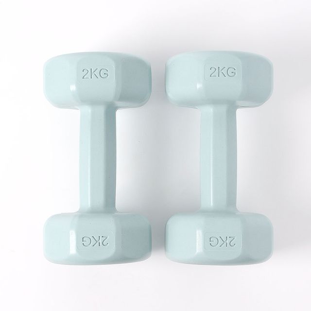 컬러 덤벨 아령 2개세트 2kg 육각