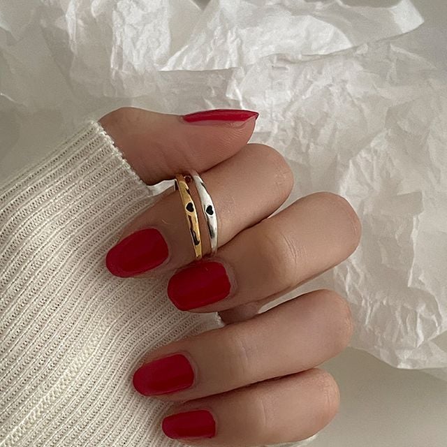 (925 Silver) Two Ring B 26