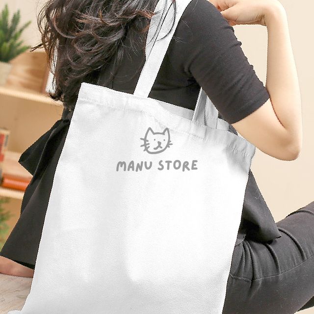 캔버스백 숄더백 무지 에코백 2p세트 34.5x42cm 화이트