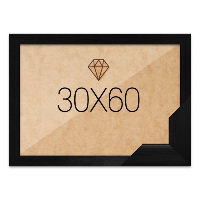 보석십자수액자 30x60 고급형 우드 블랙