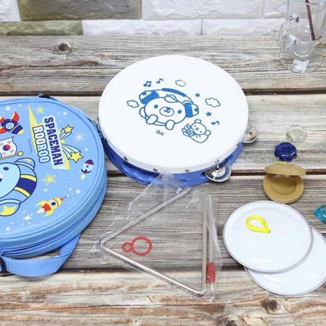 캐릭터 리듬세트 블루 4종류악기 리듬셋트 악기소품