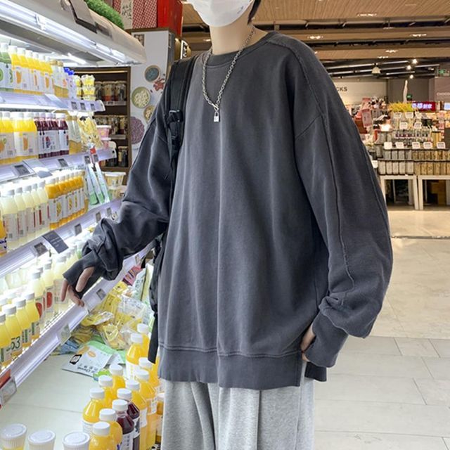 빅사이즈 루즈핏 남자긴팔티 남자티 멋진 남성티 봄