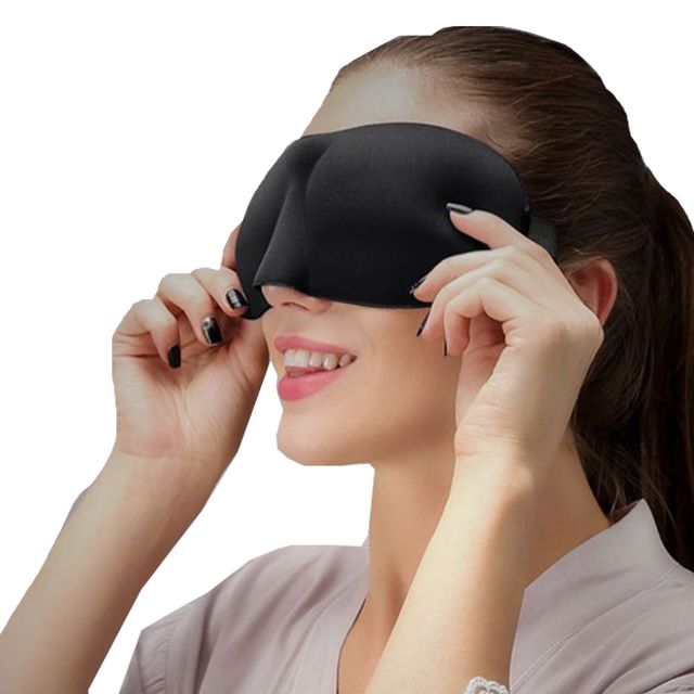 코가편한 입체 3D 수면 안대 코튼 쿠션 눈가리개