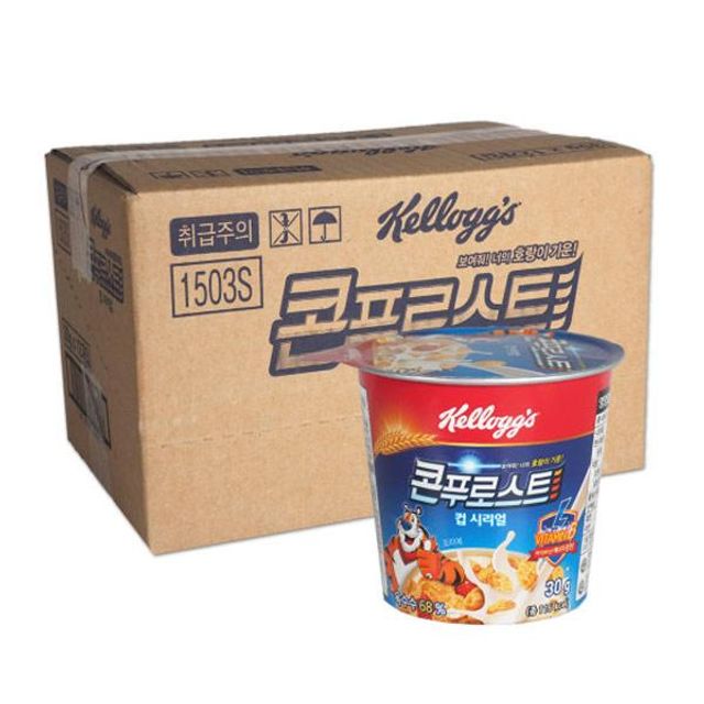 켈로그 콘푸로스트 시리얼컵 30g 12개 BOX 농심
