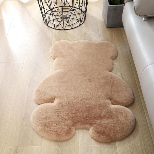키밍 보송보송한 곰돌이 카펫 발매트 거실 침실