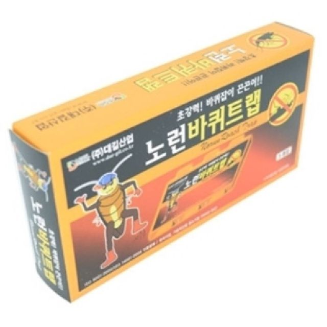 (5매 1팩) 노란바퀴약 끈끈이트랩 바퀴벌레 잡는약 바