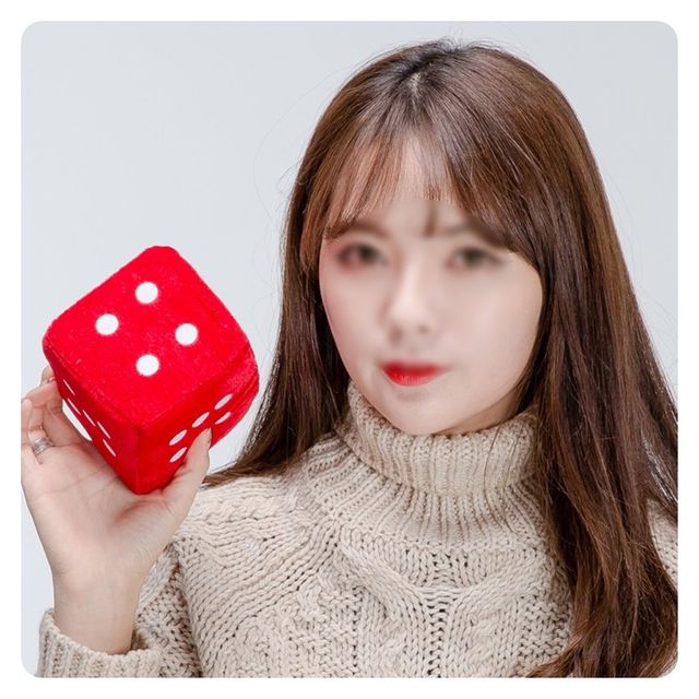 PWM-DK 스펀지주사위(중)10cm레드 스펀지