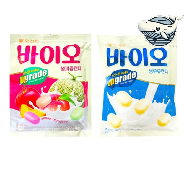 과일 맛 생캔디 우유 맛 생캔디와 과즙 캔디