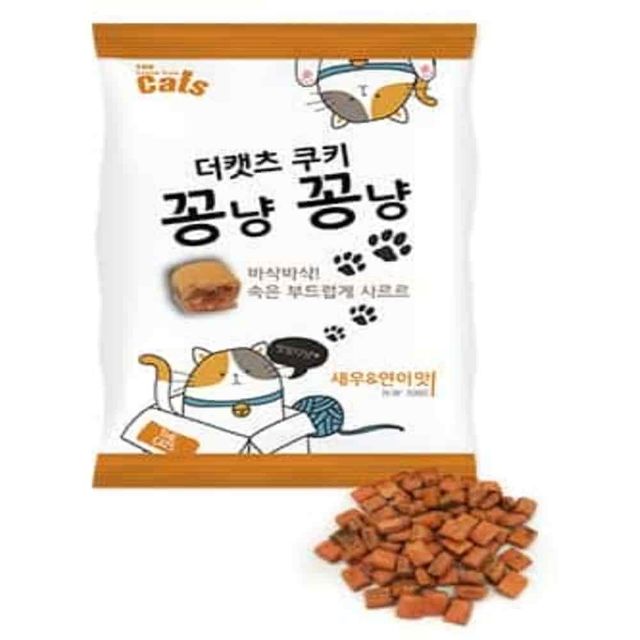 고양이간식 새우연어맛 100g 고양이연어트릿 고양이트릿 새우간식 고양이연어큐브