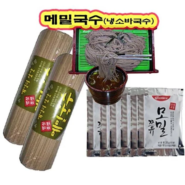 봉평원 메밀국수1kgx2개+모밀쯔유35gx10개(10인분)