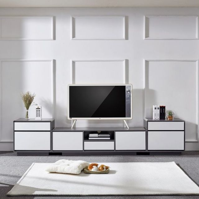 BS H537 2단 거실장 풀세트 3colors