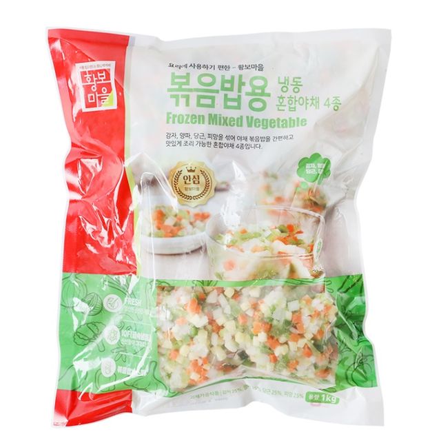 볶음밥 냉동야채 4종 간편볶음밥 혼합야채 1kg