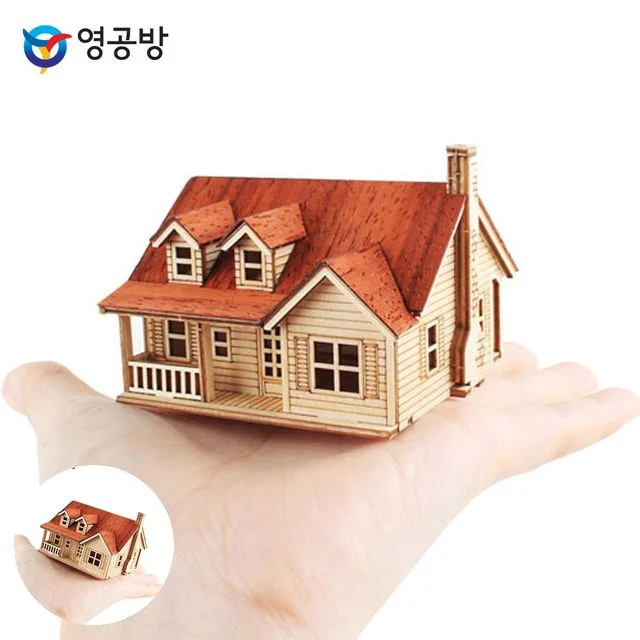 나무판조립키트 모형집 미니 웨스턴 하우스2