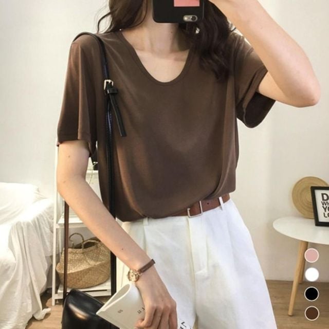 오버핏 20대 빅사이즈 코디 여성의류 박스티 캐쥬얼