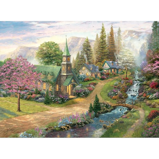 1000피스 직소퍼즐 주일 아침의 예배당 PL1423