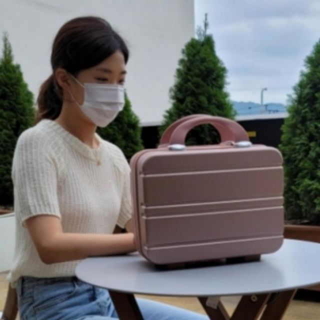 기내용 캐리어 레디백 캐리어 여행용 14인치 기내용 로즈골드