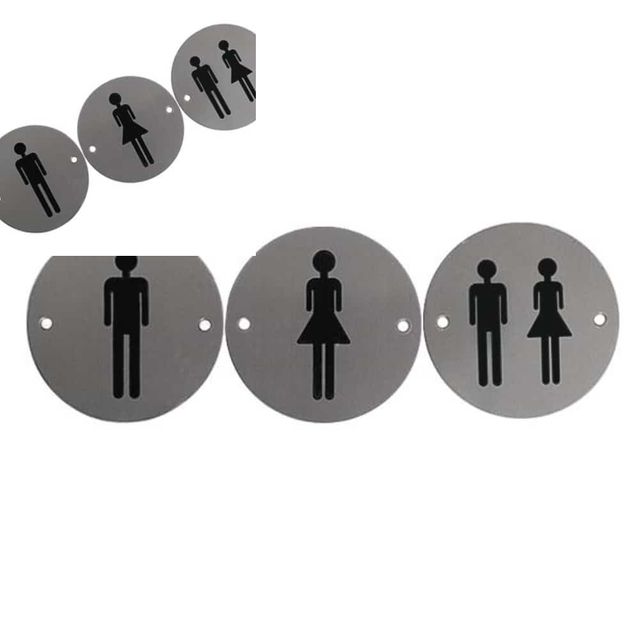 사인 화장실 스텐 100mm 화장실표지판 화장실표시 화장실안내문 화장실로고