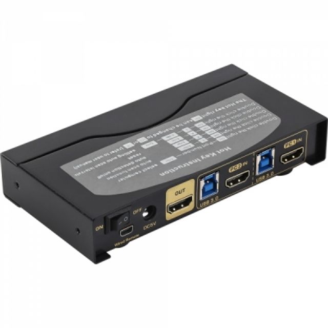 (Netmate) 4K 60Hz HDMI KVM 스위치 2대1 (USB)