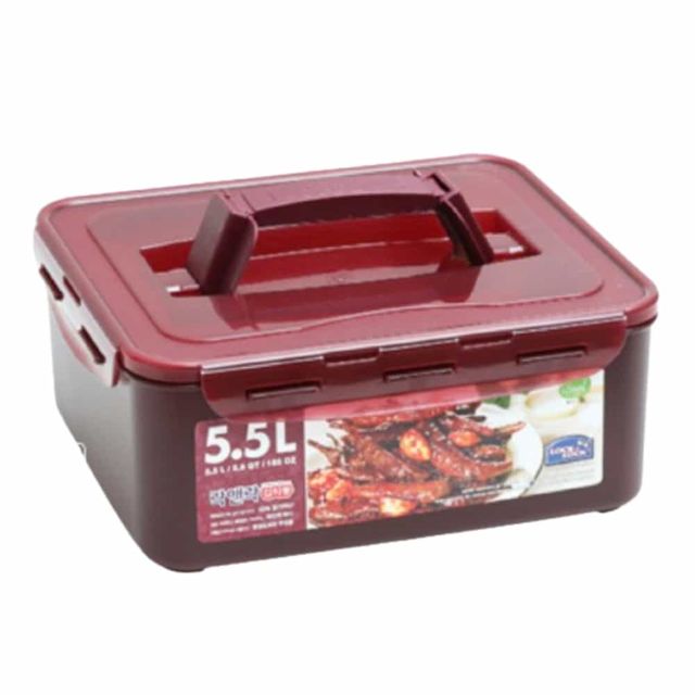 락앤락 핸디 김치통 5.5L 냉장고반찬통 사각밀폐용기 플라스틱밀폐용기