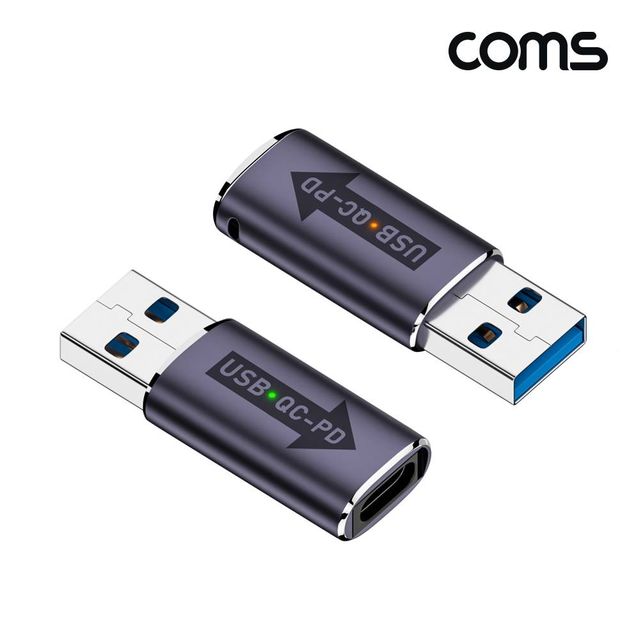 TBZ Coms USB 3.1 Type-C C타입 젠더 USB 3.0 10Gbps 고속전송 QC PD 퀵차지 JA321