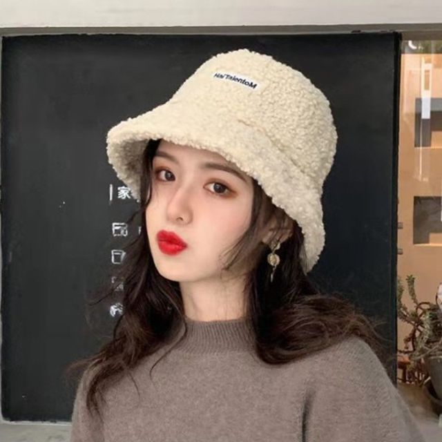 여성 겨울 버킷햇, 모직 털모자 벙거지 방한모자