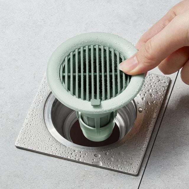 다용도실배수구트랩 욕실 하수구트랩 고무소재 원형그물망 악취차단마개 악취