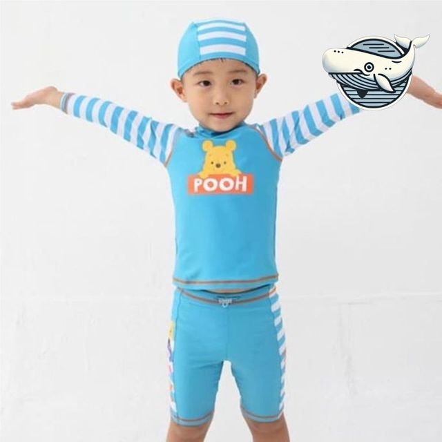곰돌이 푸우 남아 래쉬가드 수영복 어린이 여름
