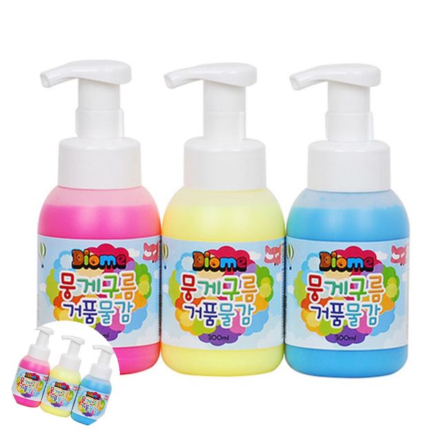 미술수업 그림교구 미술놀이 뭉게구름 거품물감 300ml 3색 A세트