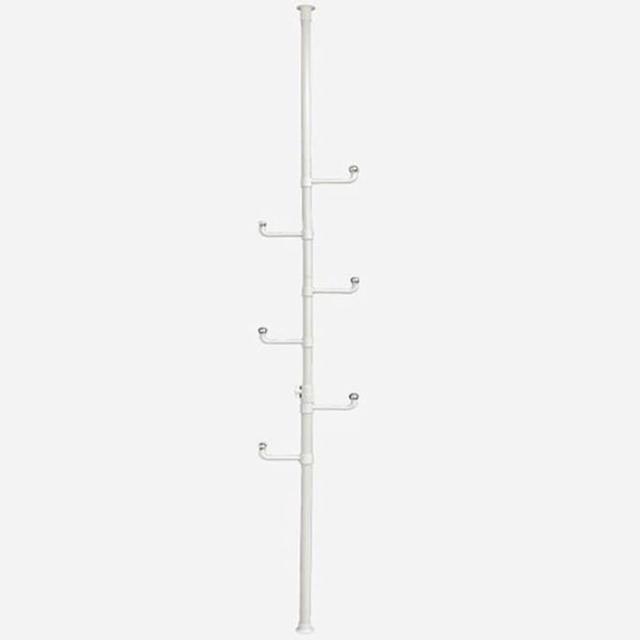 화이트 기둥 행거 옷행거 행거봉 고정식행거 250cm