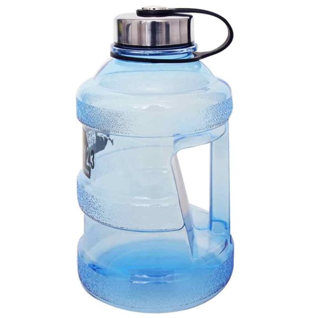 생수통 2.3L 블루 손잡이물통, 플라스틱 스포츠물병